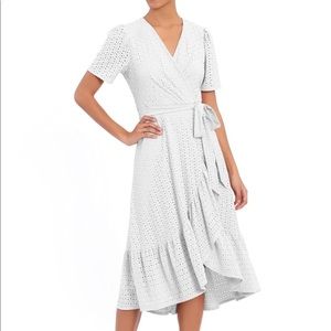 London Times Eyelet Dress 14 Black